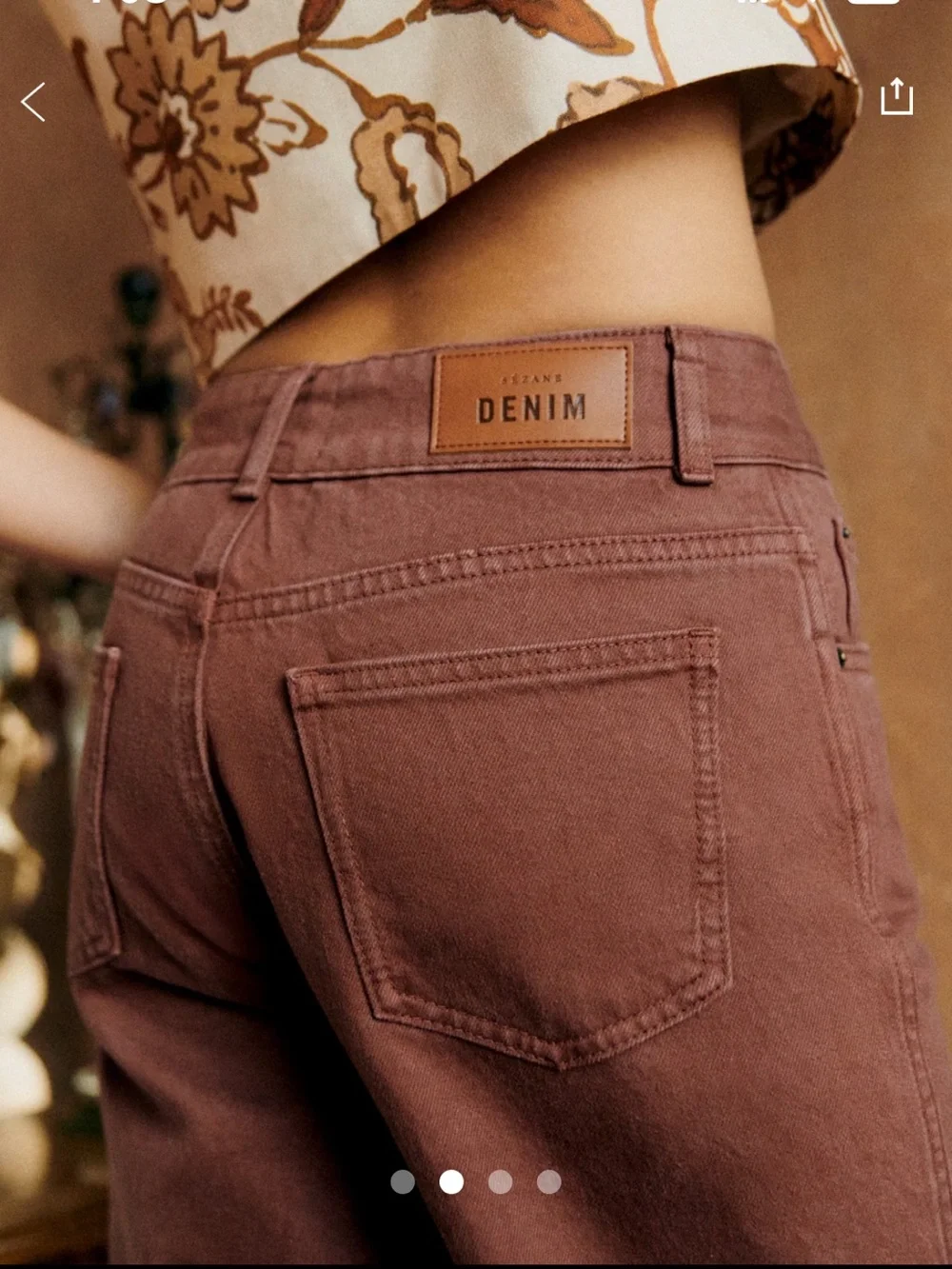 Sezane New 70’s Trousers - Picture 3 of 8